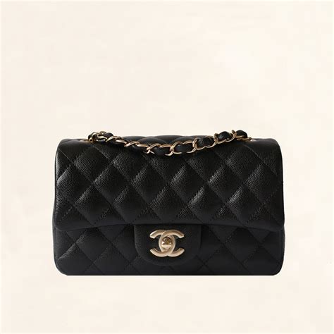 chanel mini flap carviar|Chanel Mini Rectangular Flap Black Caviar with Gold.